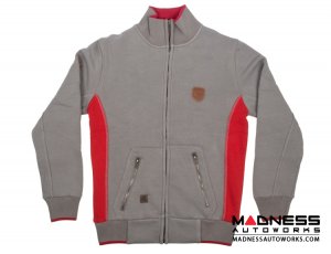 ABARTH Zippered Jacket - Grey w/ Red - Piccola & Cattiva